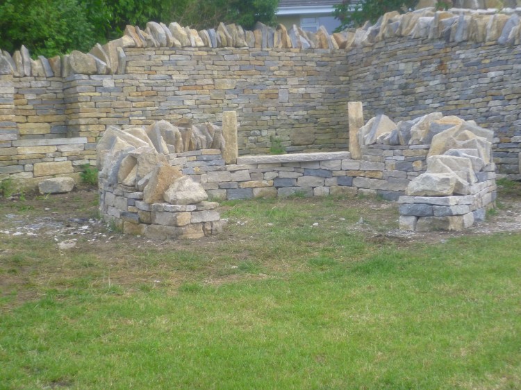 Memorial seat - Drystone Wall